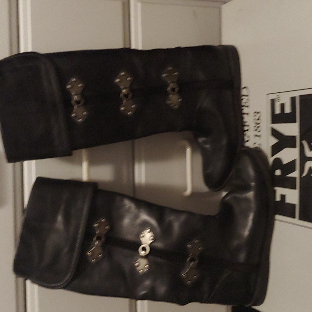 FRYE knee high leather boots